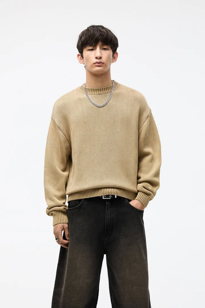 <span class="text-styled__StyledSpan-sc-d280c10c-1 dvOaRP">Pull & Bear< span>ژاکت بافتنی یقه خدمه