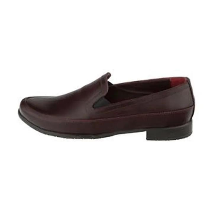 کفش زنانه چرمیران مدل  چرم طبیعی کد 00770274 رنگ زرشکی