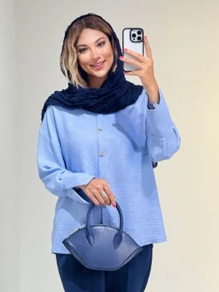 شومیز صوفیا جلودکمه تولید ایواز کد 19293