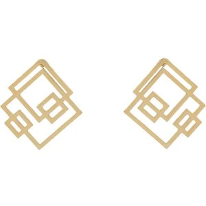 گوشواره طلا 18 عیار زنانه ماهک مدل ME0689