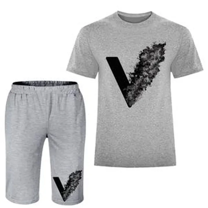 ست تی شرت و شلوارک مردانه مدل A128  V