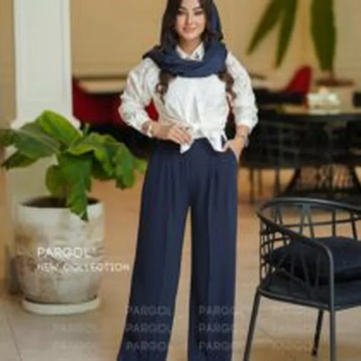 شلوار آنیا سورمه ای