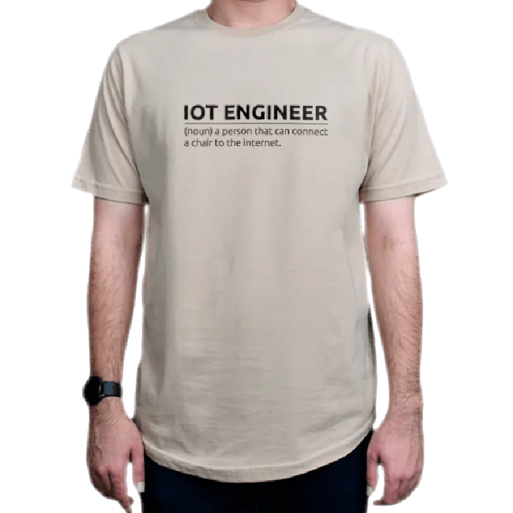 تیشرت برنامه نویسی طرح IoT Engineer