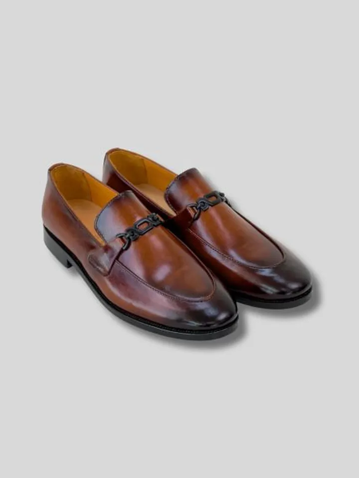 کفش 050101 LOAFERS عسلی