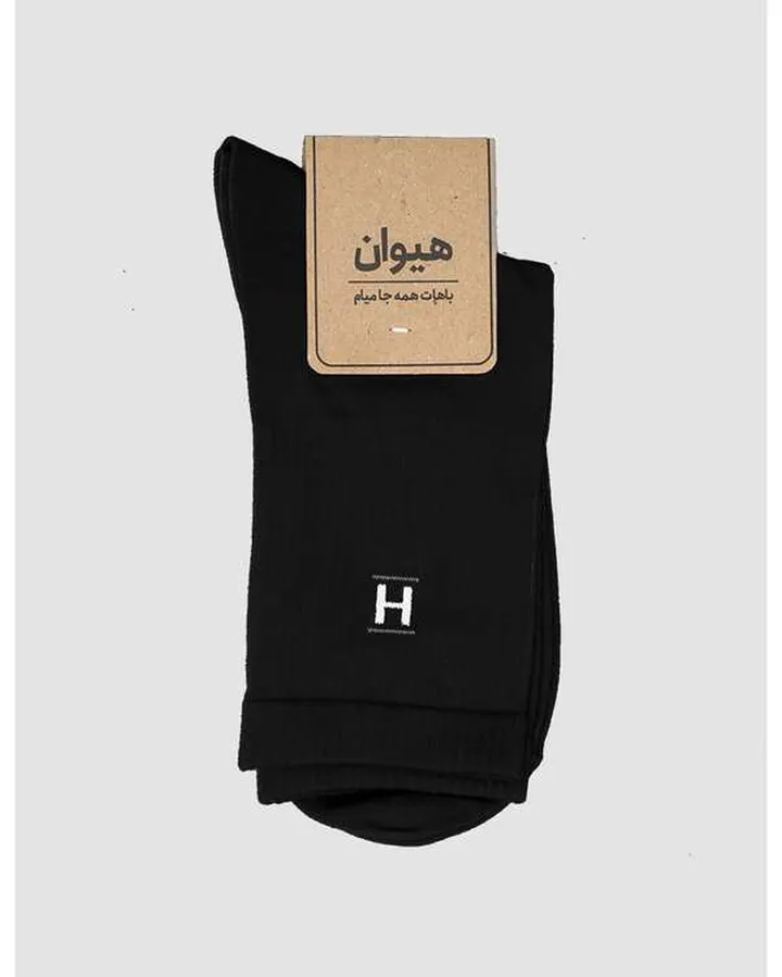 جوراب مردانه ساقدار کشباف هیوان heevan کد 620206