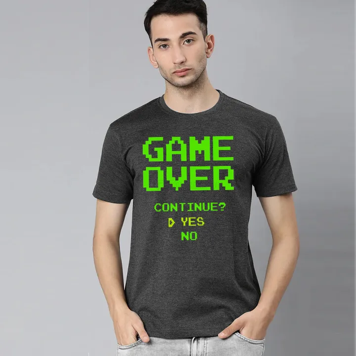 تی شرت آستین کوتاه مردانه مدل game over