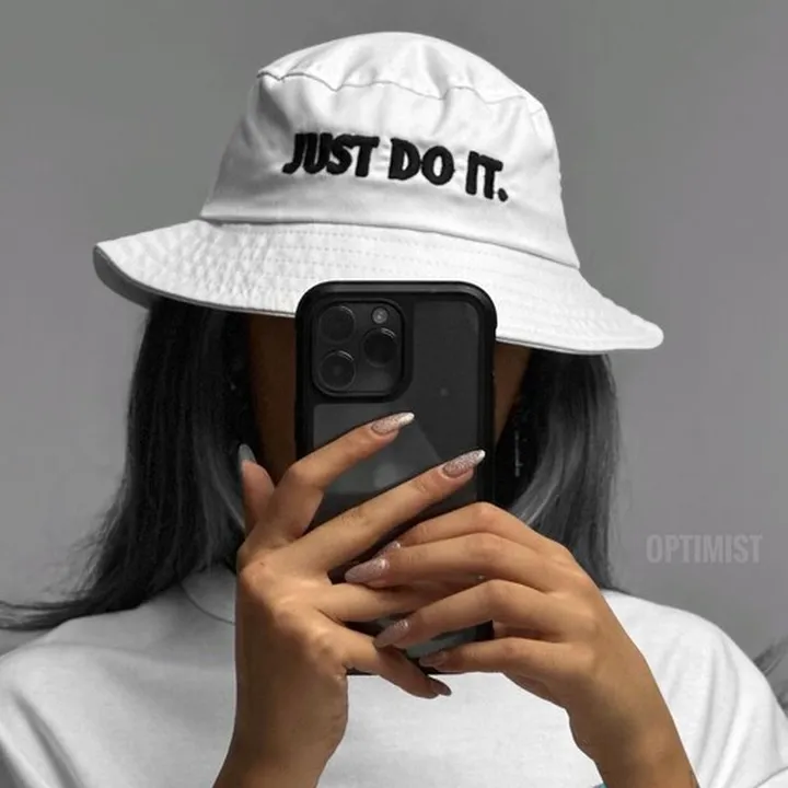 کلاه باکت  just do it  کتان  فری سایز