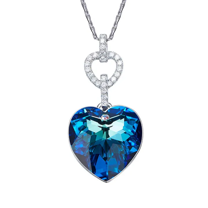 گردنبند نقره زنانه کوبیک کد QP-1410