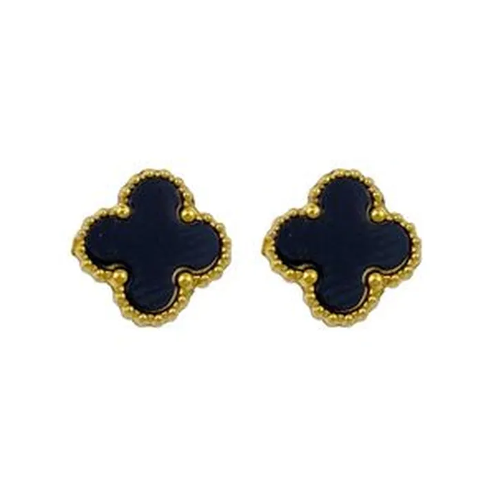 گوشواره زنانه وای اس ایکس مدل گل چهارپر کد E4605