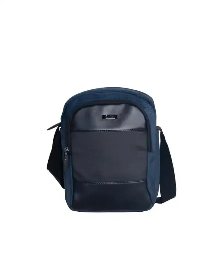 کیف مردانه دوشی سرمه ای نیلپر توریستر Nilper tourister مدل گیوان کد NTLM671-BLU