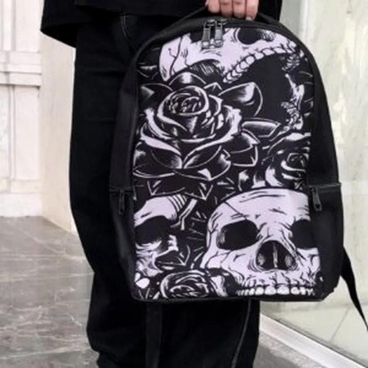 کوله پشتی مخمل اسکلت