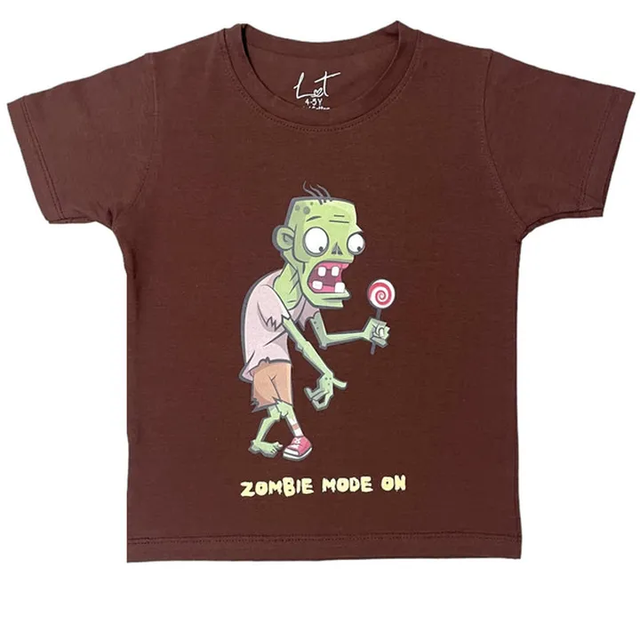 تی شرت آستین کوتاه بچگانه لینتل مدلZombie