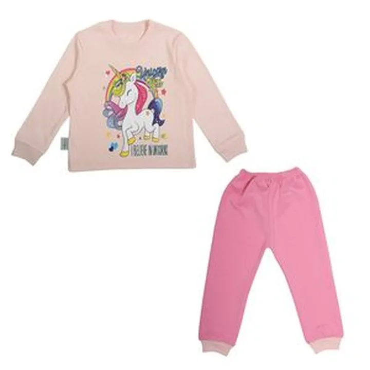 ست تی شرت آستین بلند و شلوار بچگانه سپیدپوش کد 1403112901