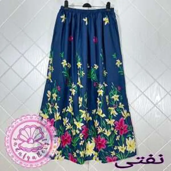 دامن نخی بلند لیلیوم در رنگبندی متنوع(کد1377)