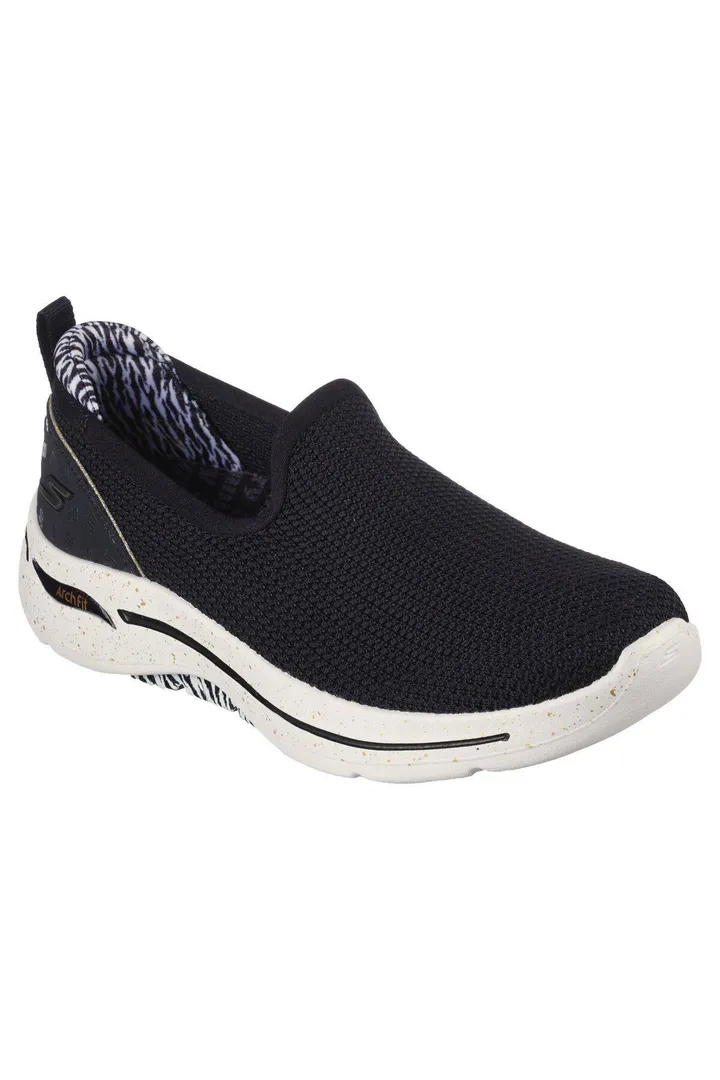 <span class="text-styled__StyledSpan-sc-d280c10c-1 dvOaRP">Skechers< span>GO WALK ARCH FIT - کفش ورزشی زنانه راه راه طلایی 124866 124866-BLK