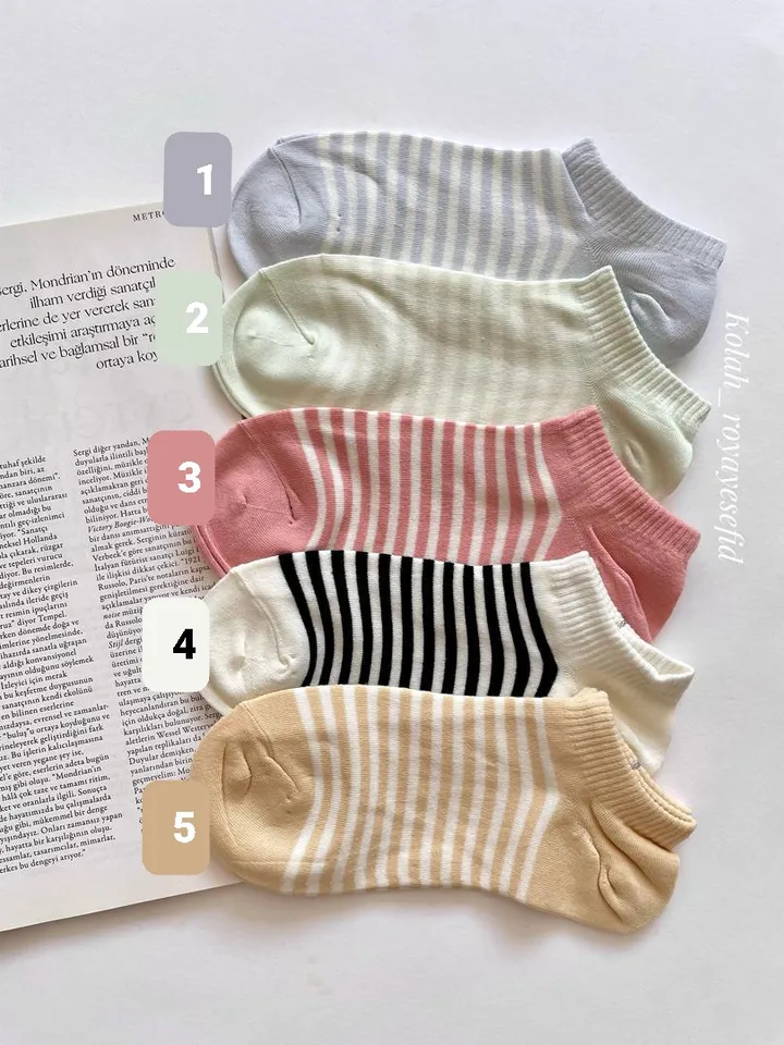 جوراب پاستیلی راه راه