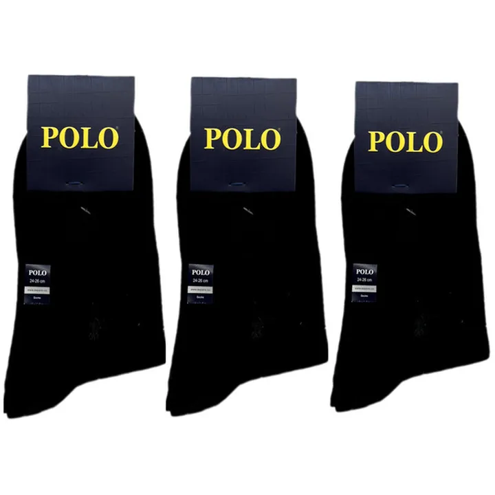 جوراب نیم ساق مردانهپولو مدل B10121 بسته 3 عددی