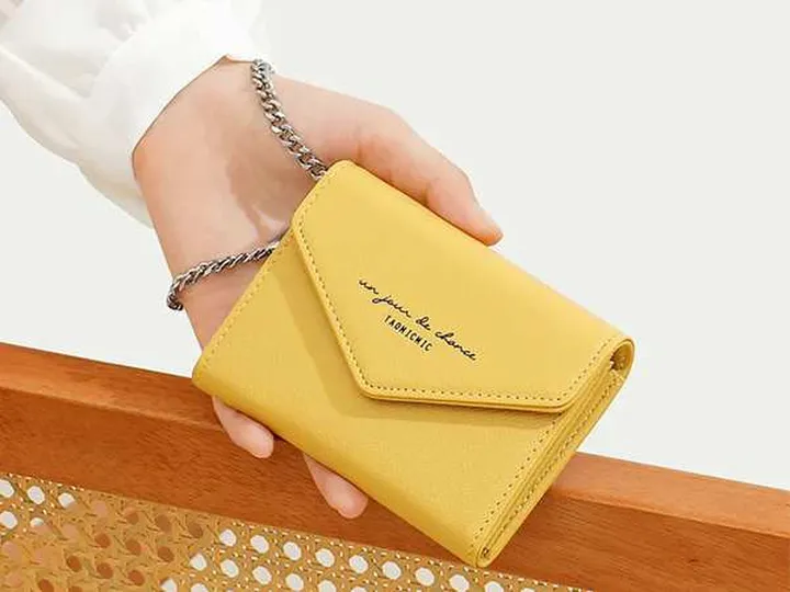 کیف پول دکمه ای زنانه بنددارTAOMICMIC Y8929 Women's Short Wallet PU Leather