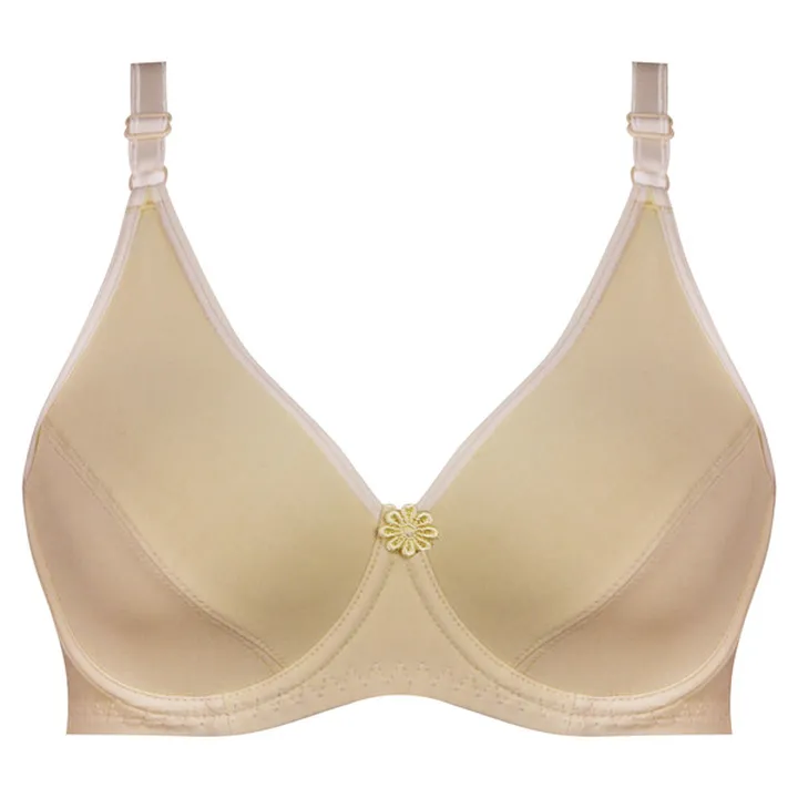 سوتین زنانه پانیذ مدل فنردار کد 22205 رنگ کرم