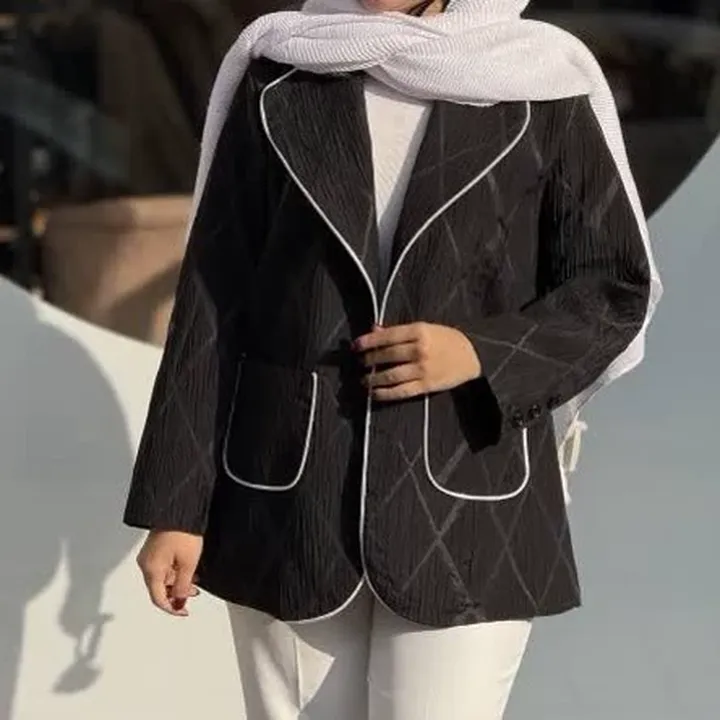 مانتو کتی ژاکارد فری سایز