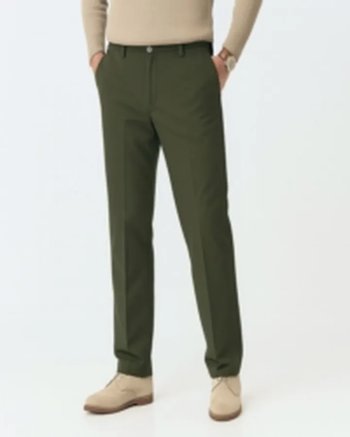 شلوار پنبه کتان کلاسیک مردانه سبز روشن