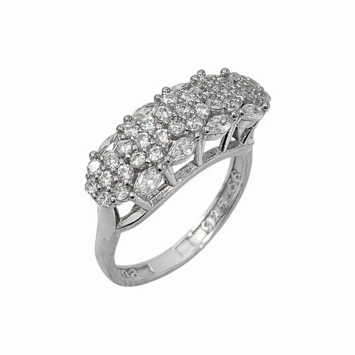 انگشتر نقره زنانه مدل فلاور 73