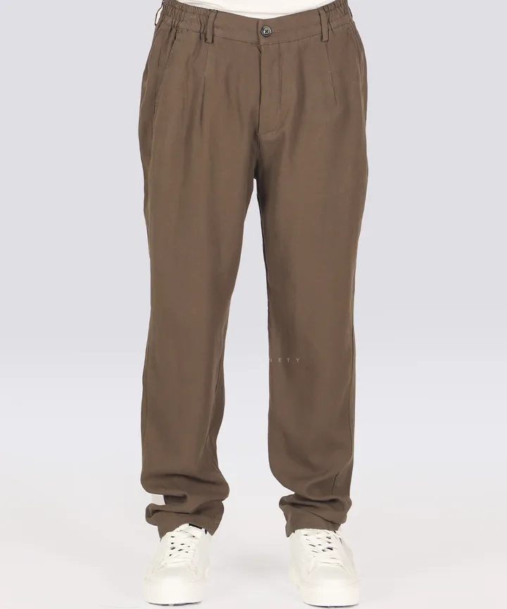 شلوار لینن بگ مردانه کمر کش 0126