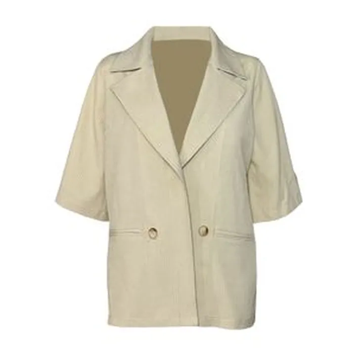 مانتو کتی زنانه مدل 8031 رنگ کرم