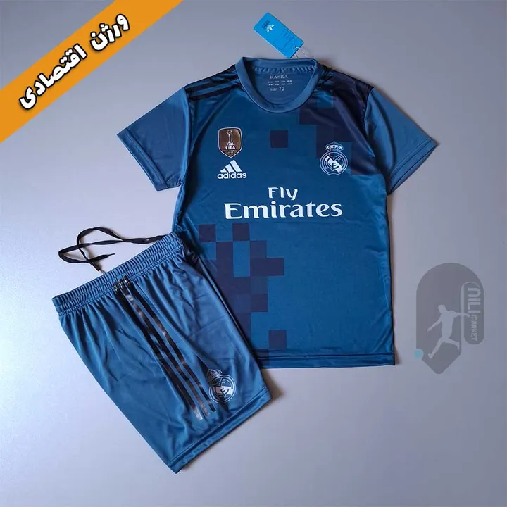 لباس کلاسیک رئال مادرید - ورژن اقتصادی - فصل 2017 18 - به همراه شورت ورزشی