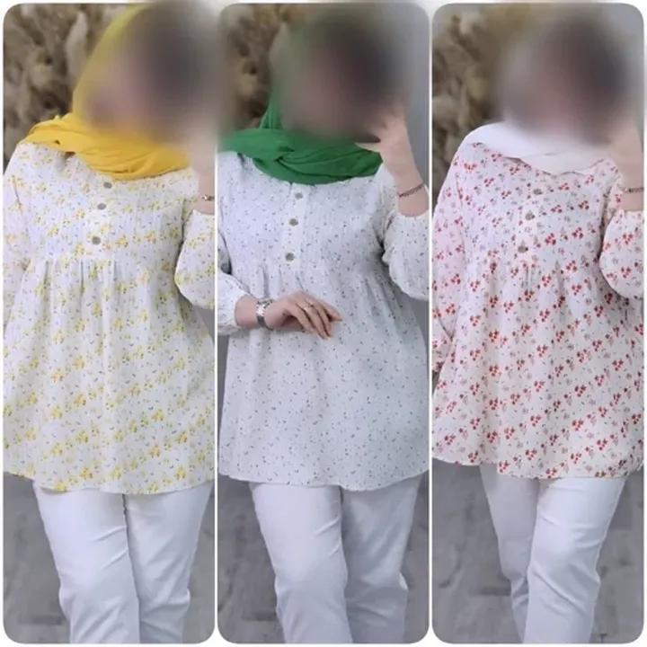 شومیز عروسکی عیدااااانه گلدیس جنس کراش فری 38تا46