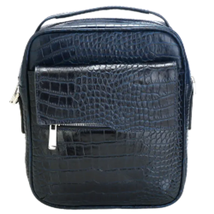 کیف دوشی مردانه چرم طبیعی مدل سامین کد 1555