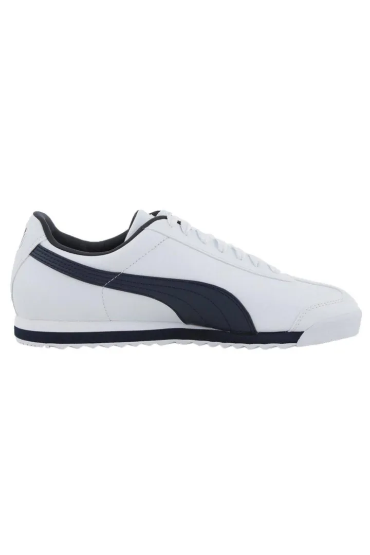 <span class="text-styled__StyledSpan-sc-d280c10c-1 dvOaRP">Puma< span>روما بیسیک 353572 12 کفش اسپرت مردانه سفید-سرمه ای