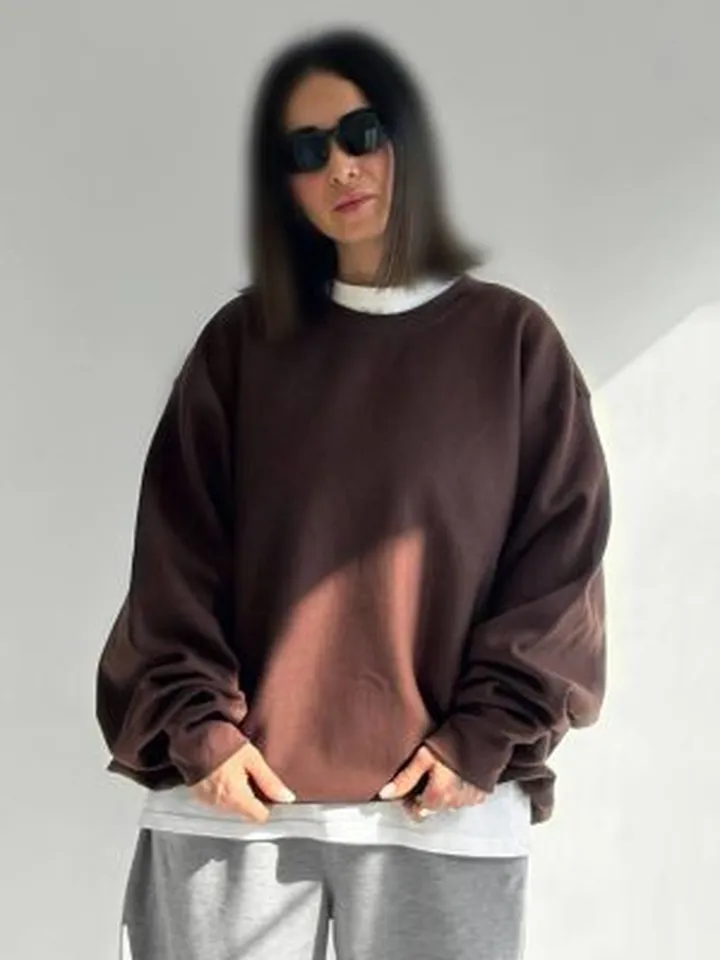 سویشرت دورس وارداتی (قهوه ای)