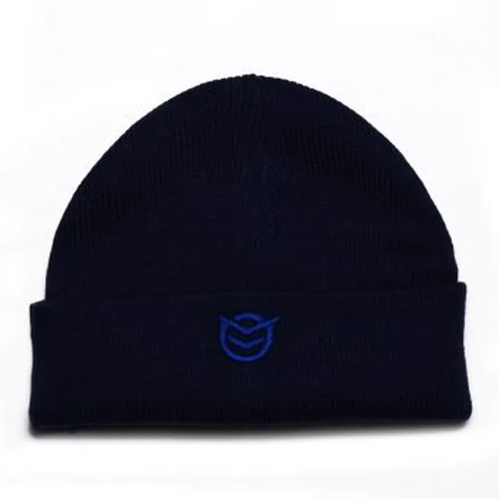 (B005)NAVY BLUE BEANIE HAT