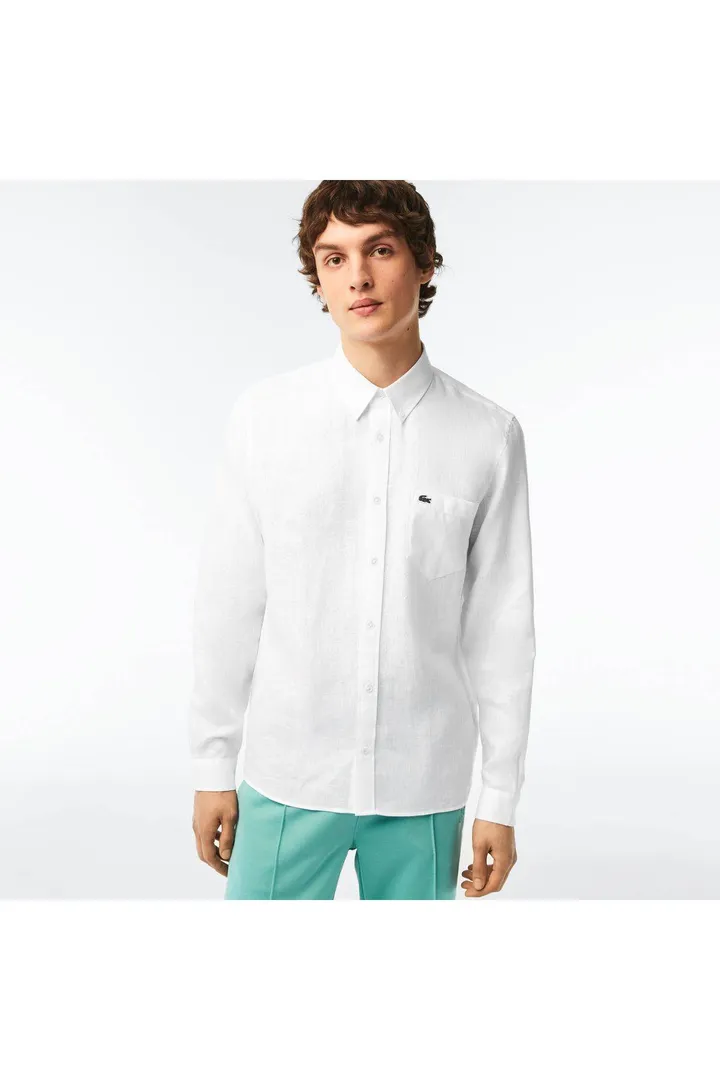 <span class="text-styled__StyledSpan-sc-d280c10c-1 dvOaRP">Lacoste< span>پیراهن سفید یقه دکمه دار مردانه