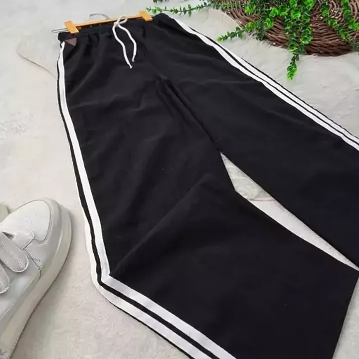 شلوار بگ سه خط جنس  کتان بنگال
