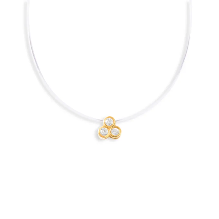 چوکر طلا سه نگین