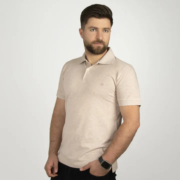 پولوشرت آستین کوتاه مردانه آریان نخ باف مدل 1842 s...