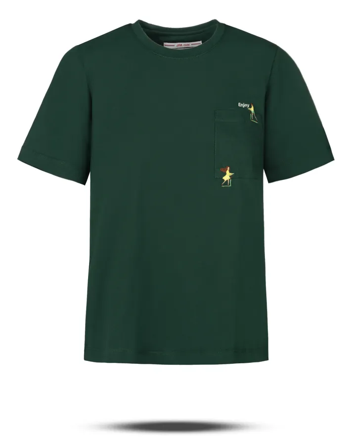 تیشرت پنبه زنانه 3181 – سبز تیره