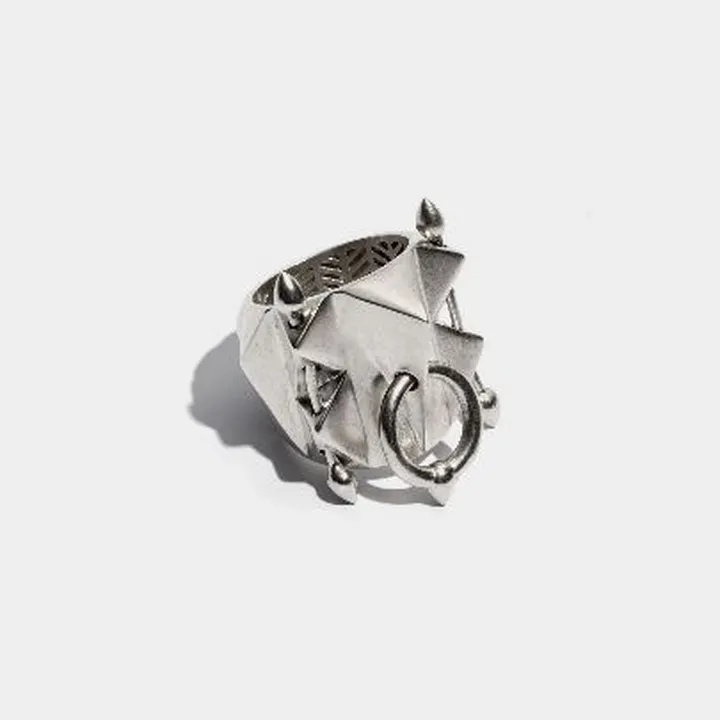 انگشتر نقره سایبر پانک