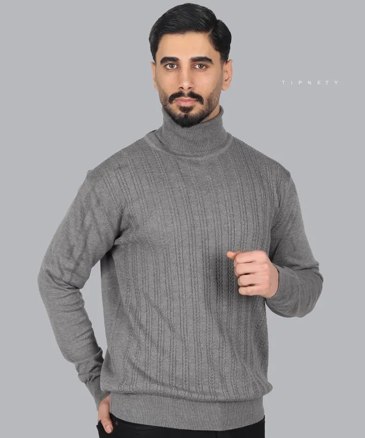 یقه اسکی مردانه طرح دار 5303