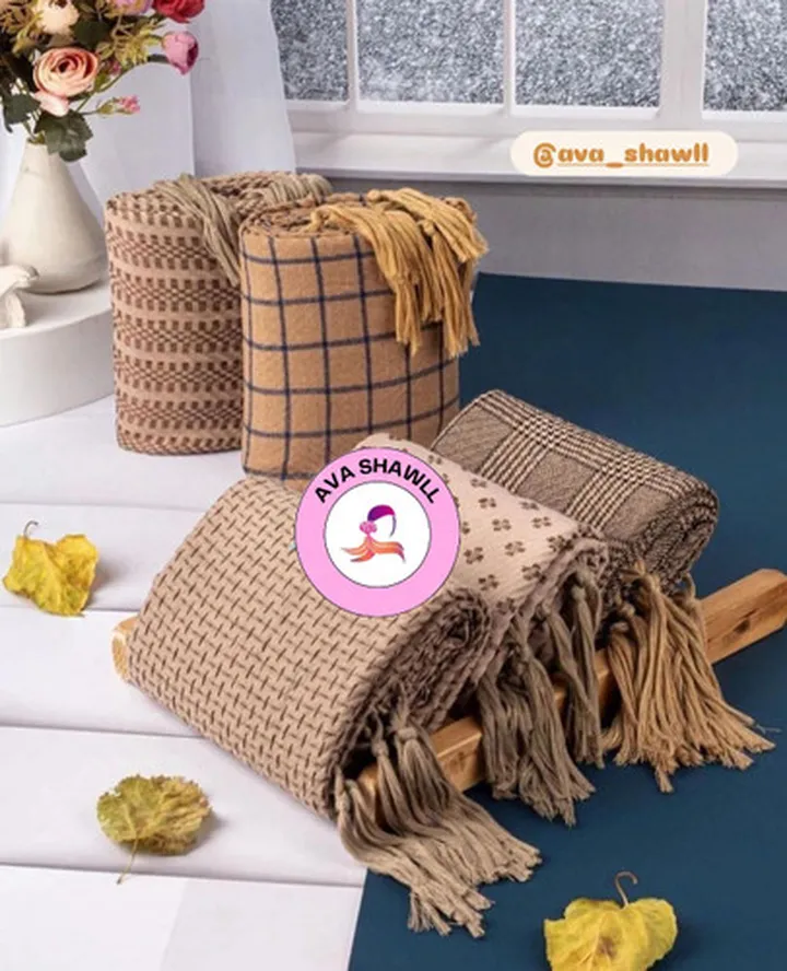 شال پاییزه ریشه عنکبوتی وارداتی شیک