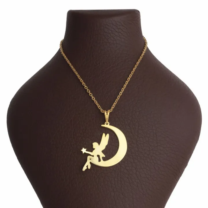 گردنبند طلا 18 عیار زنانه مدل ماه