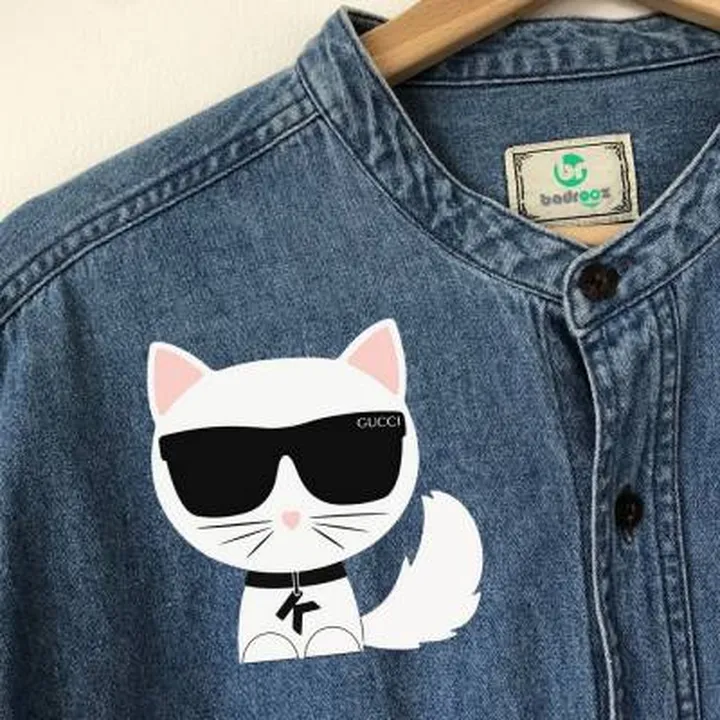 پچ حرارتی  karl lagerfeld CAT-2 PATTERN