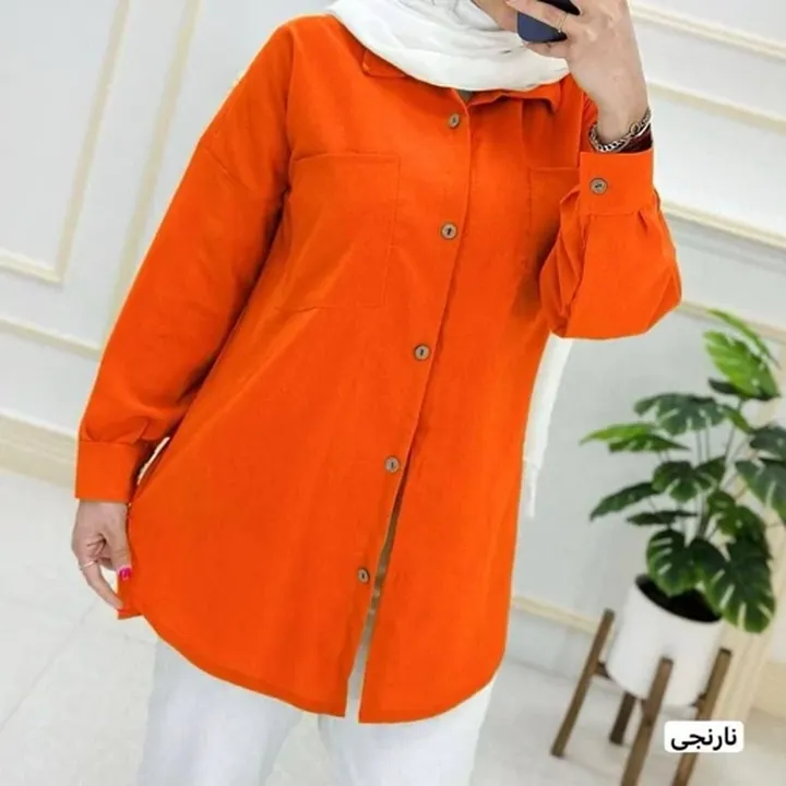 مانتو داکرون دکمه چوبی ارسال رایگان 