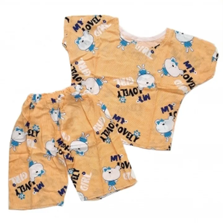 بلوز شورت نارنجی خرسی