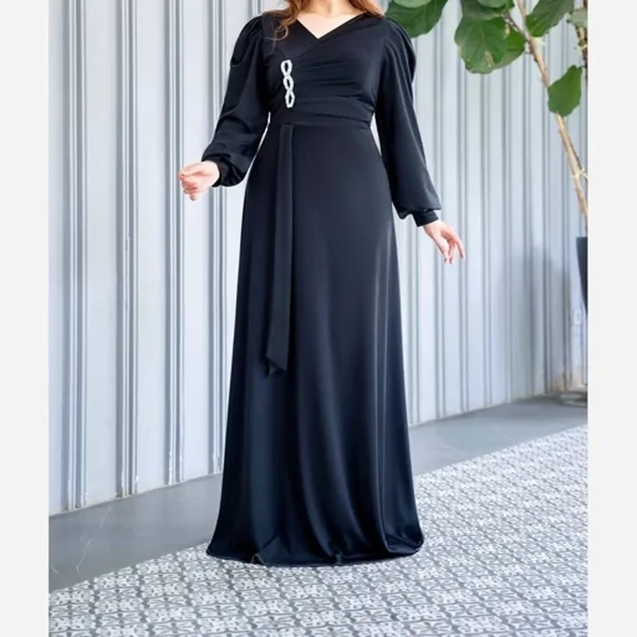 لباس مجلسی زنانه بلند و پوشیده سایز 38 تا 50