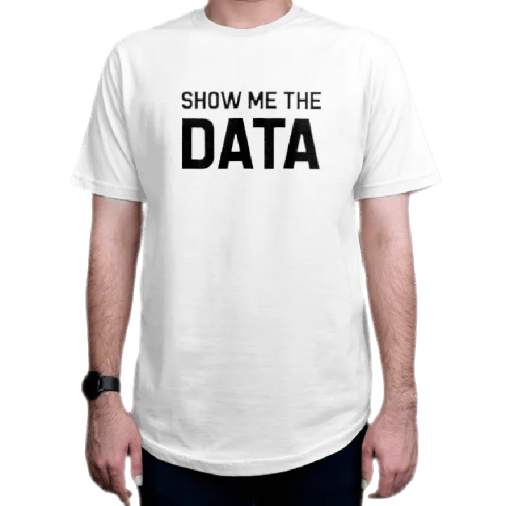 تیشرت برنامه نویسی طرح Show Me The Data