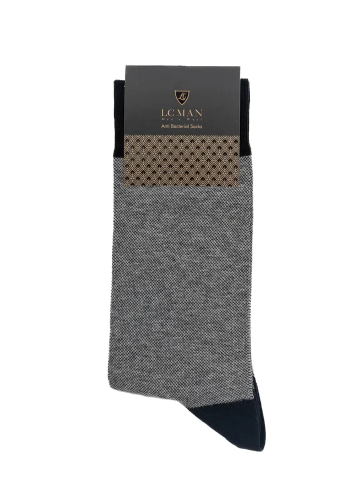 جوراب طوسی مشکی ساق دار جودون