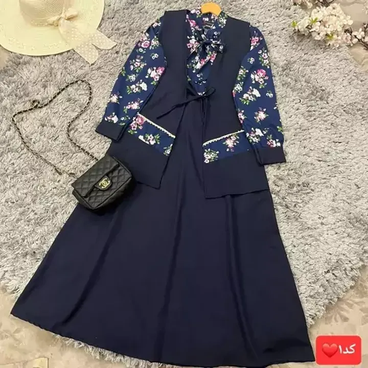ست دوتیکه( وست و سارافون) گلرخ رنگبندی